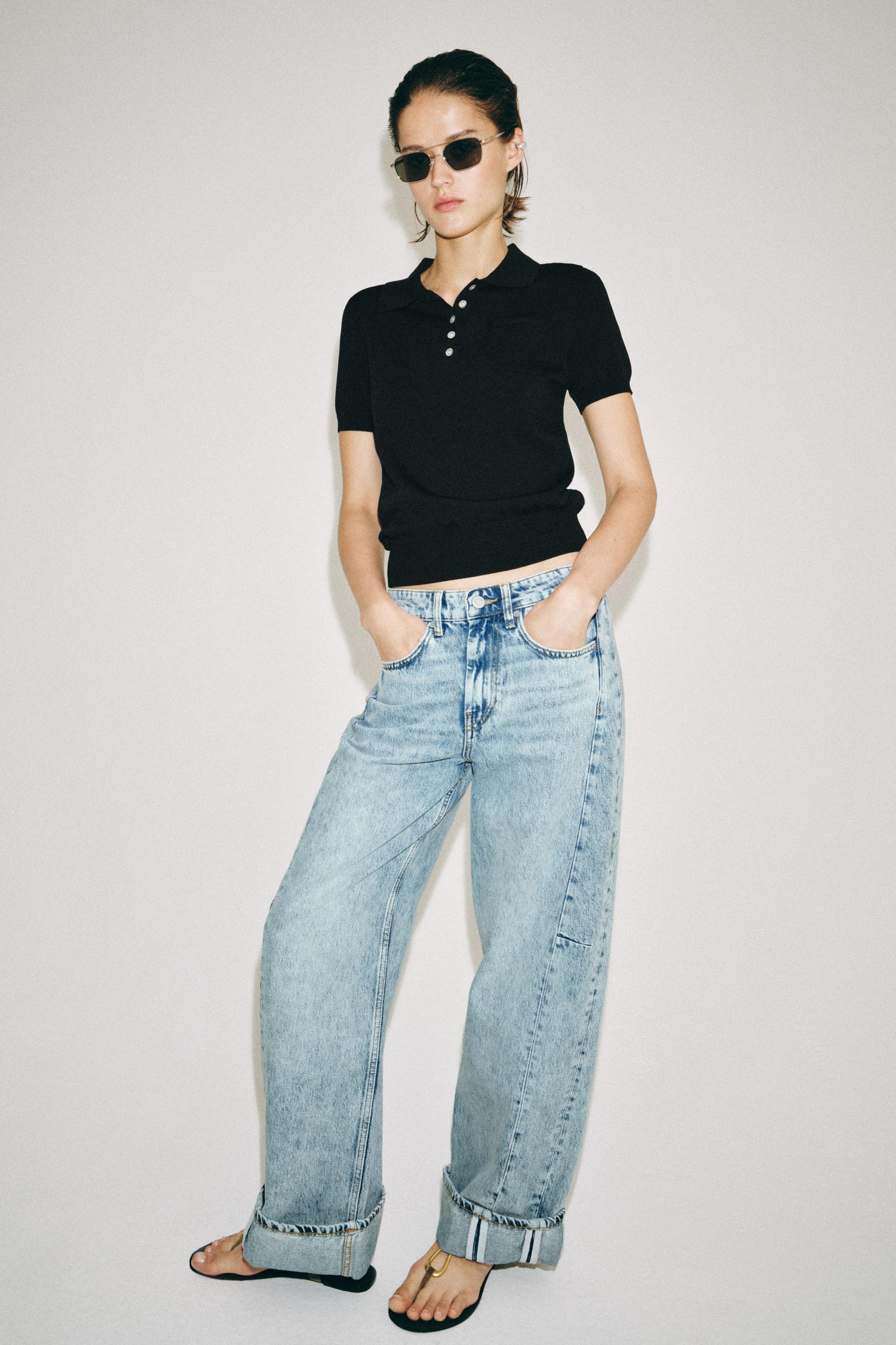 ZW COLLECTION RELAXED LOW-RISE JEANS